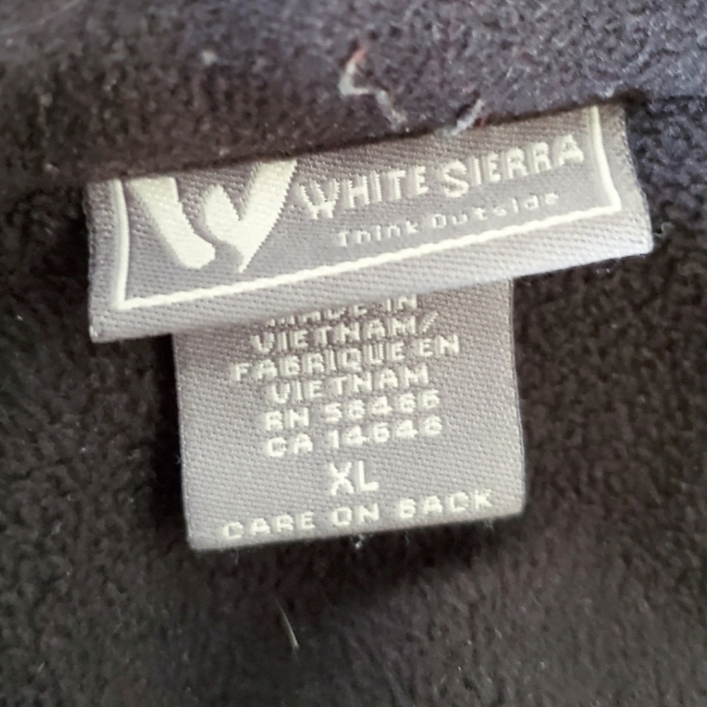Mens White Sierra Zip Up Jacket - Picture 3 of 3